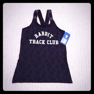 NWT rabbit Track Club Straptistic Tank, Black